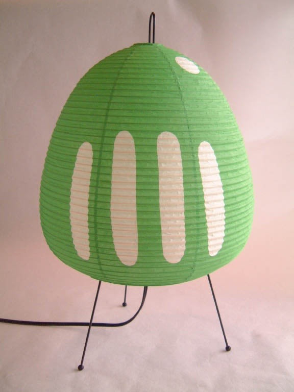 Akari Green Japanese Rice Paper Lantern Table Lamp Green 1AR