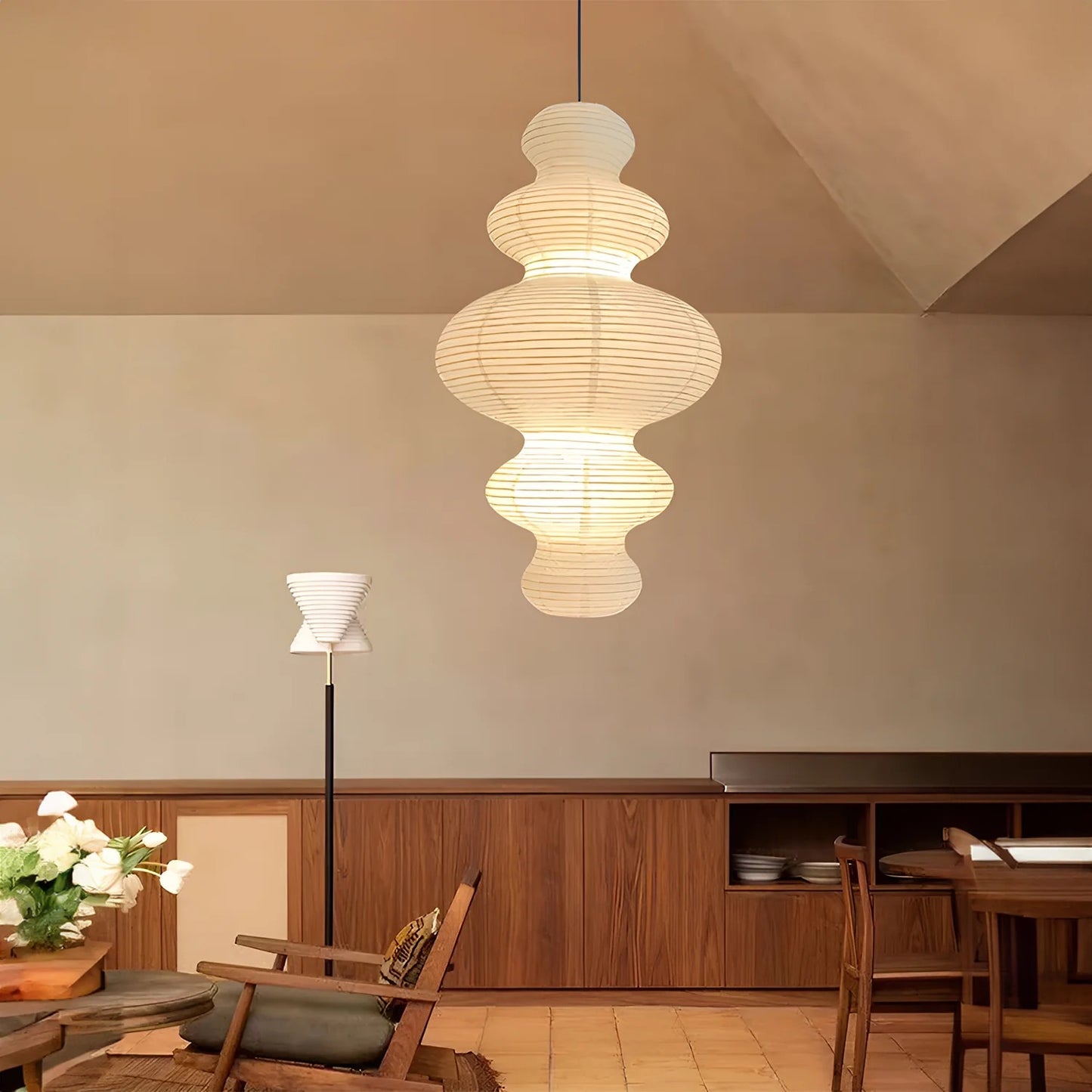 Akari Rice Pendant Lamp Juni