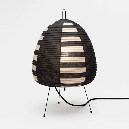 Akari Black Japanese Rice Paper Lantern Table Lamp 1AS