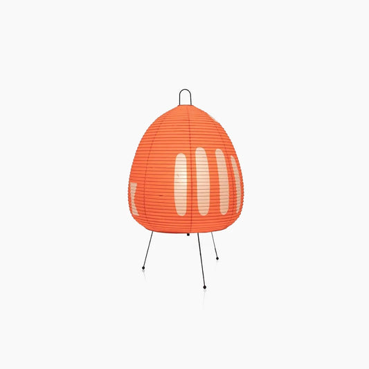 Akari Orange Japanese Rice Paper Lantern Table Lamp 1AT